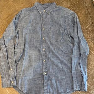 J Crew Button Down Casual Shirt Chambray Medium